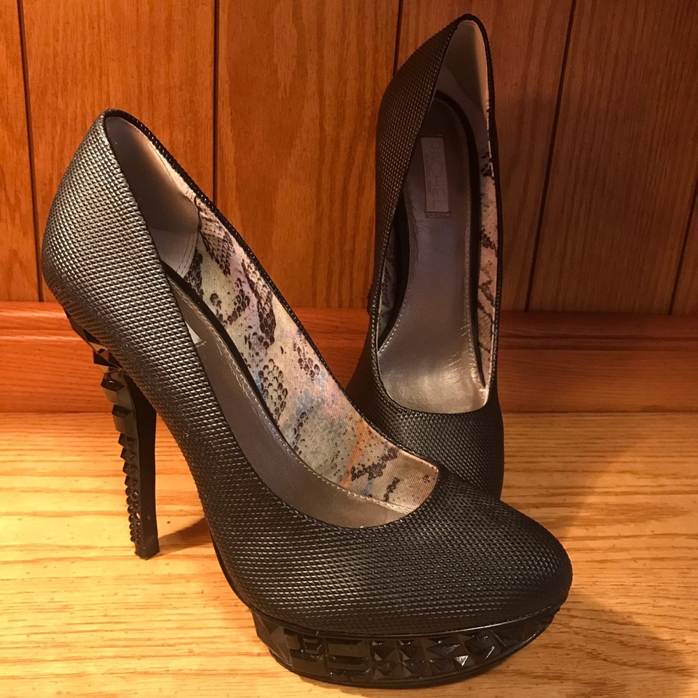 RACHEL ROY Black Platform Heels